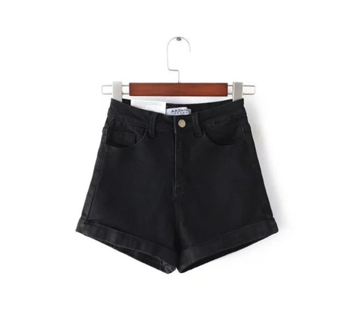 Women's High-Waisted Denim Shorts