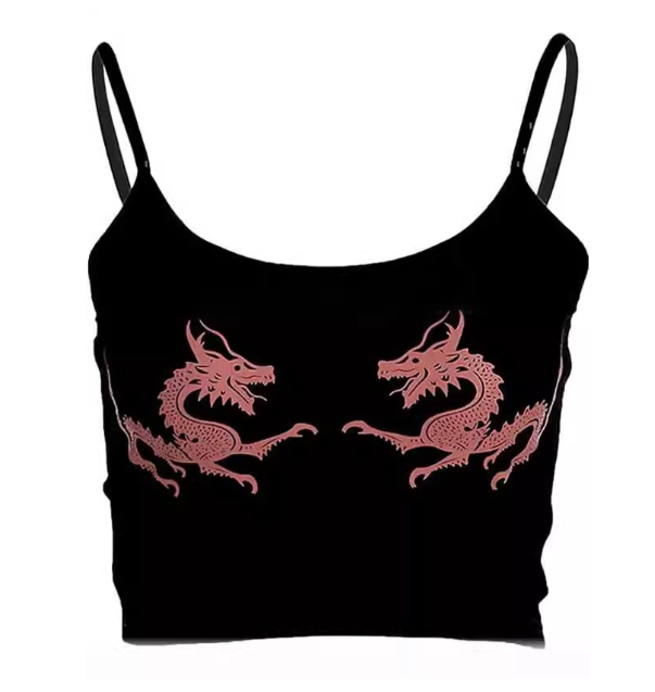 Popular Sexy Dragon Print Women's Camisole Top