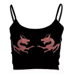 Popular Sexy Dragon Print Women's Camisole Top
