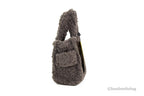 Marc Jacobs The Teddy Micro Fluffy Grey Tote | Organic Cotton