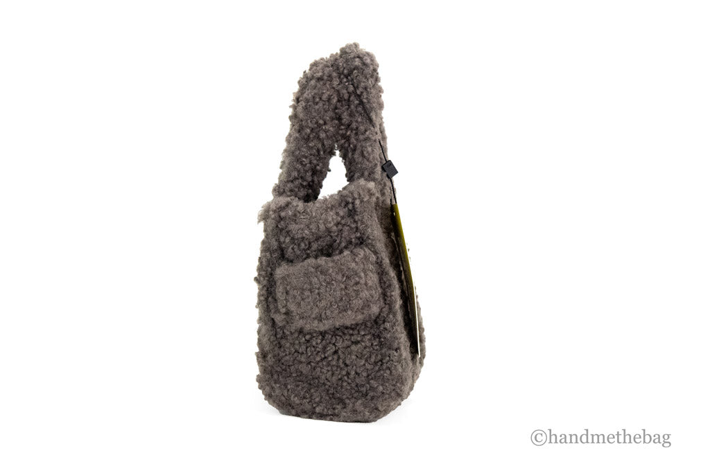 Marc Jacobs The Teddy Micro Fluffy Grey Tote | Organic Cotton