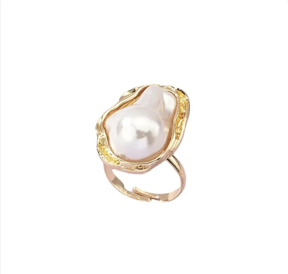 Cross-Border Special-Shaped Pearl Ring | Jewelry