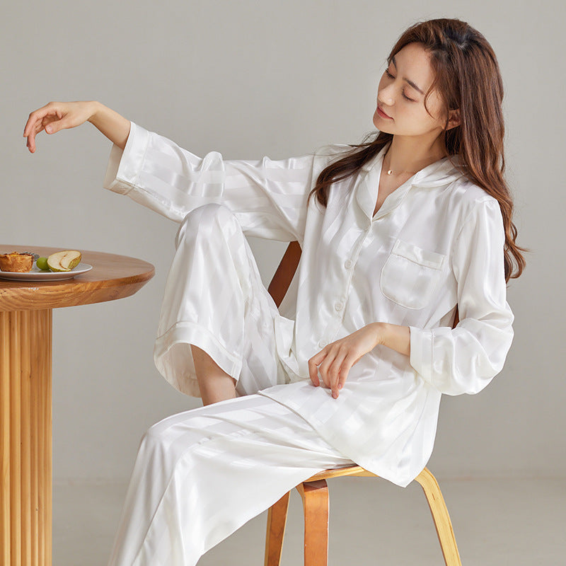 Couples Satin Sleepwear Set - Long Sleeve Spring/Fall