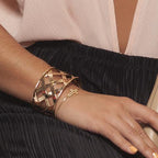 Gold Cross Adjustable Bolo Bracelet