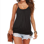 Summer Women's Casual Tank Top with Adjustable Strings