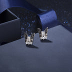 French Bulldog Rhinestone Stud Earrings