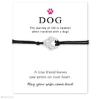 Infinity Wish Bracelet - Dog Paw with Blessing Card