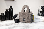 Marc Jacobs The Teddy Micro Fluffy Grey Tote | Organic Cotton