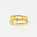 Double Cross Ring - Gold