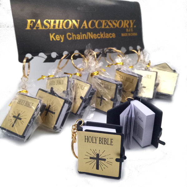 Mini Holy Bible Keychain - Christian Faith Accessory
