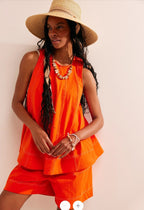 Women's Casual Denim Tank Top & Shorts Set