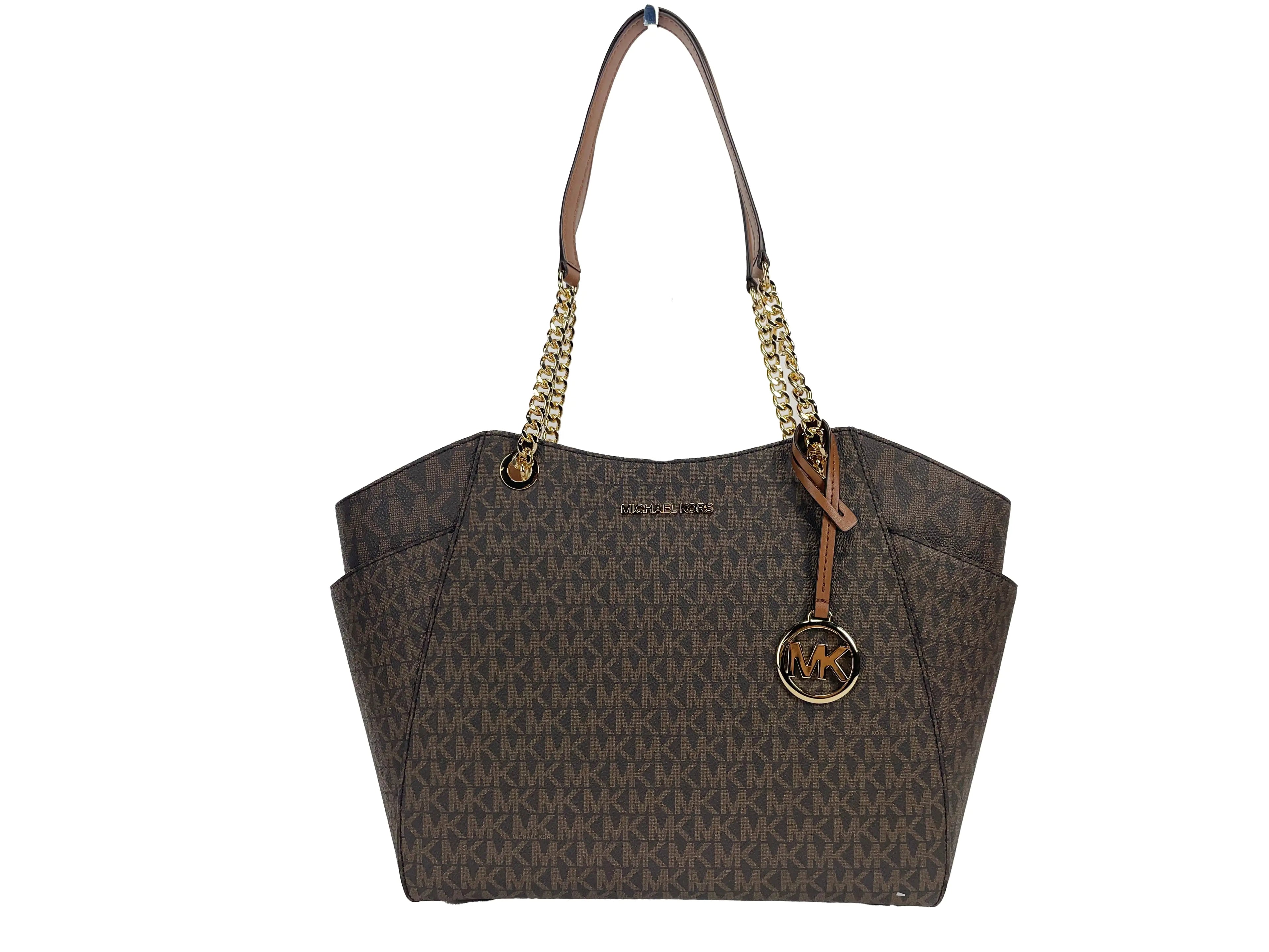 Michael Kors Jet Set Chain Brown Tote Bag | Organic Cotton