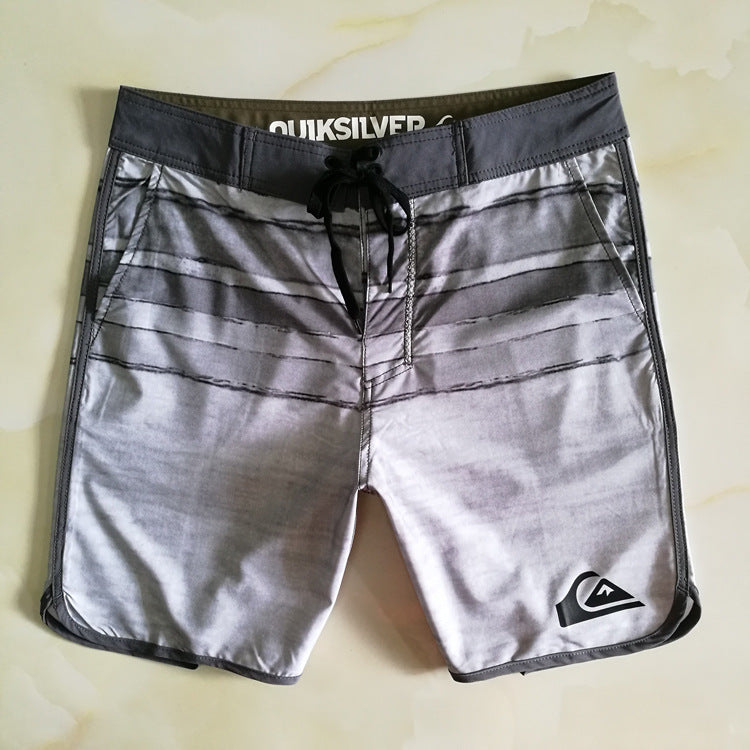 Men's Grey Striped Board Shorts