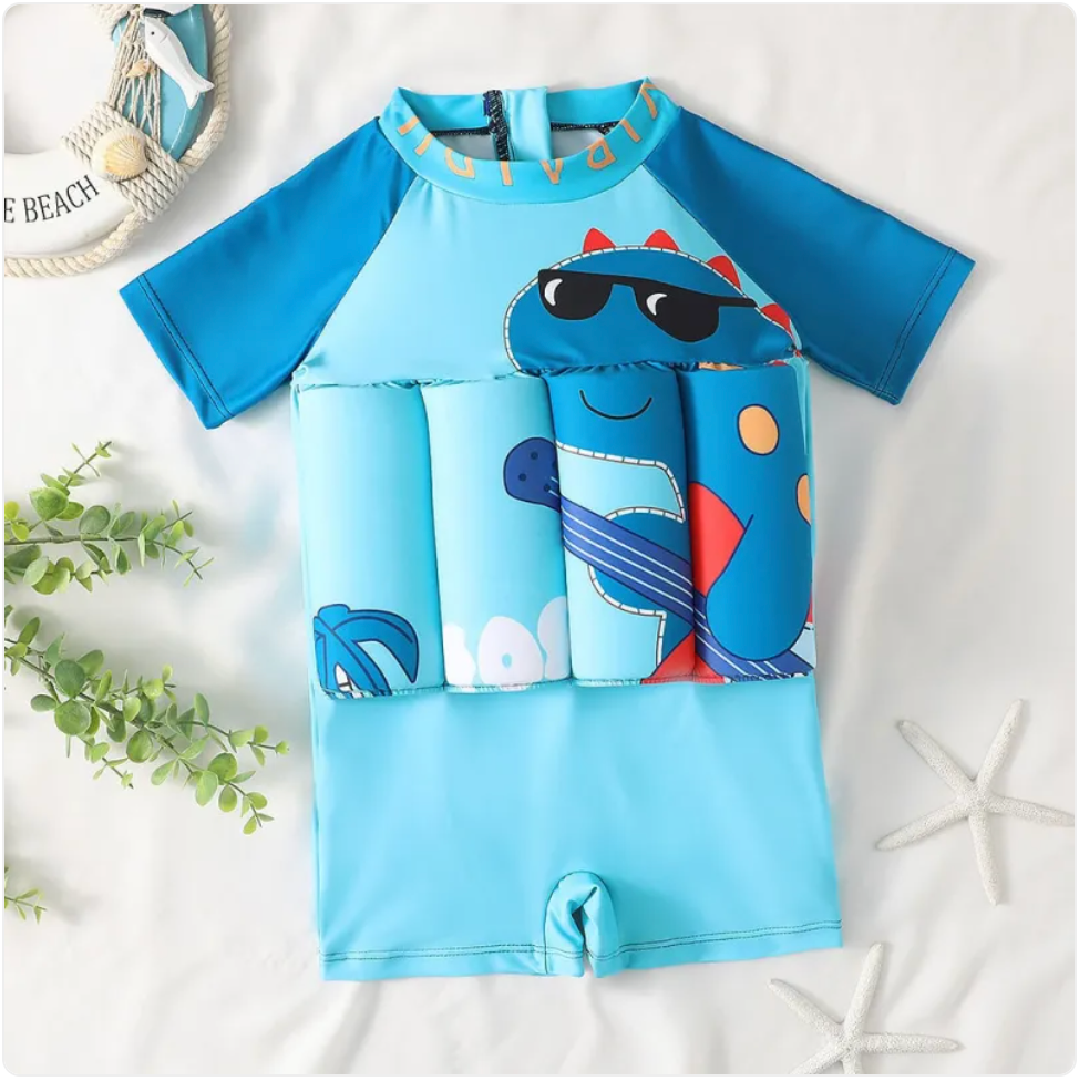 Kids Dinosaur Buoyancy Swimsuit