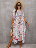 Printed Beach Cover-Up Robe in 16 Colors (21083)