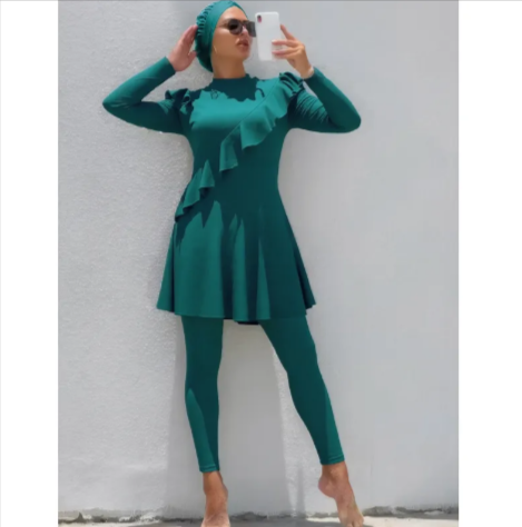 Women's Modest Two-Piece Swimsuit Set