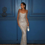Shiny Camisole Dress