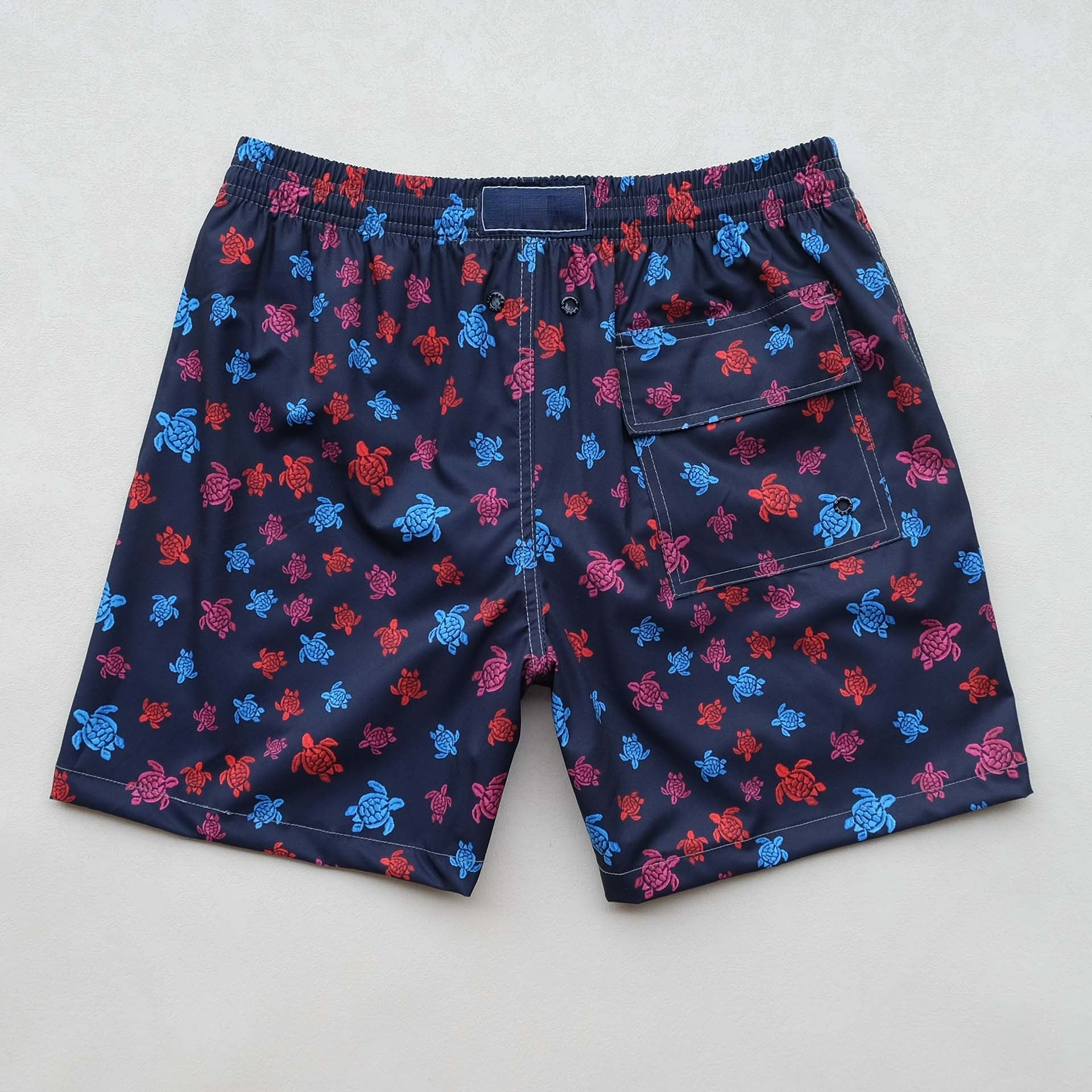 High Quality Multicolor Turtles 4-Way Stretch Board Shorts