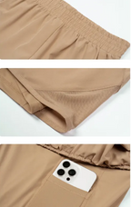 Women's Mesh Panel Sports Shorts – Yoga Fitness Running Training Activewear
