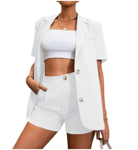 Ladies' WOLFF Summer Blazer and Shorts Set (One Piece)