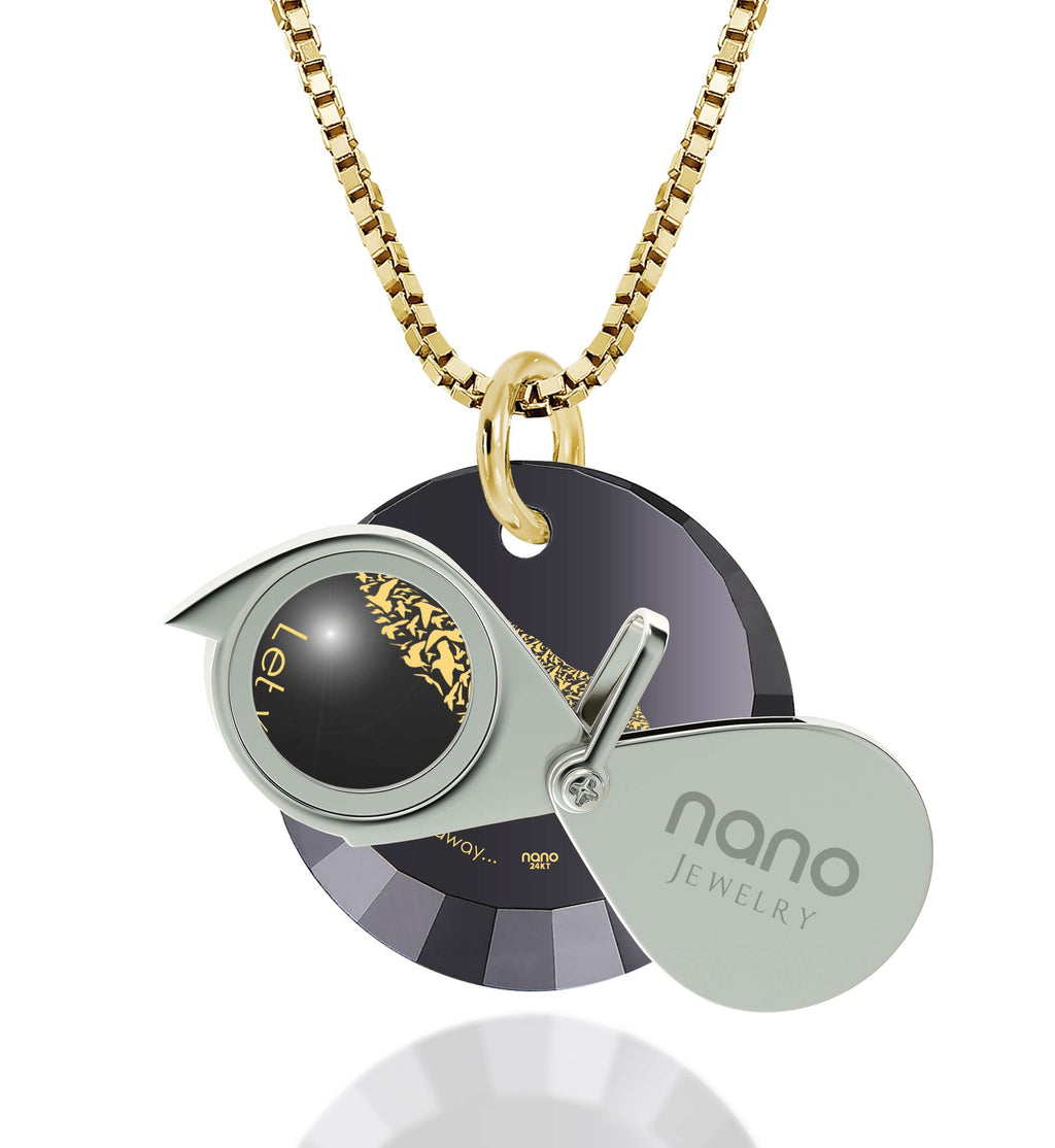 Inspirational Bird Crystal Charm Necklace