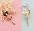 Cat Key Earrings for Students - Stylish Ear Accessories