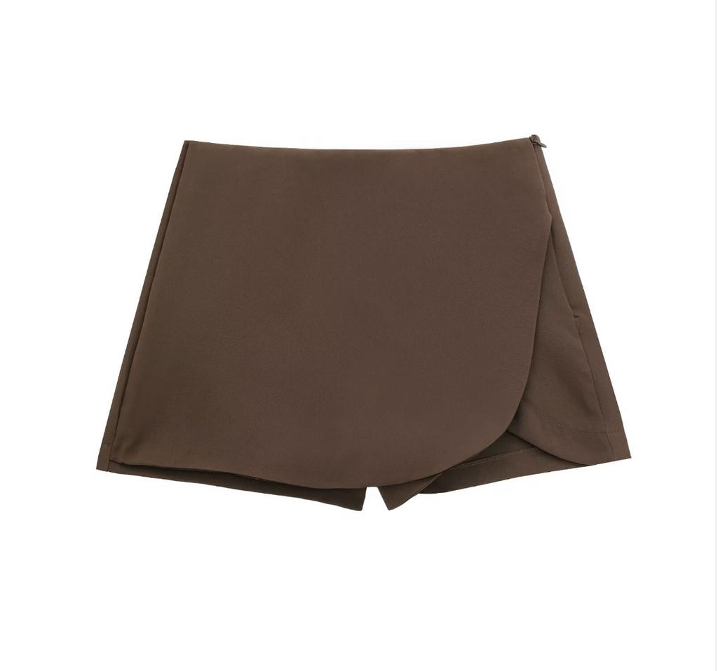 Women's High Waist Asymmetric Shorts