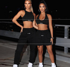 Halter Crop Top and Jogger Pants Set
