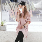 Casual Loose Maxi Dress with Short Sleeves