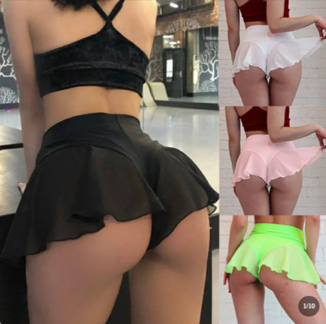 High Waist Solid Color Milk Silk Thong Underwear