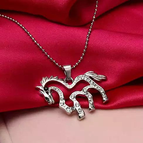 Faith And Trust Horse Necklace