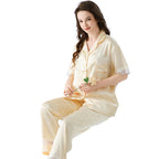 New Polka Dot Lace Trim Women's Sleepwear Set