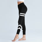 Women's Fitness Double Circle Printed Yoga Hot Pants