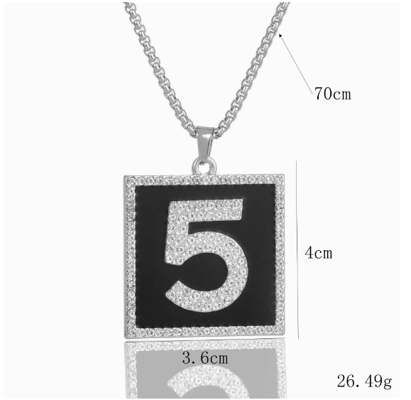 Rhinestone Perfume Bottle Pendant Necklace