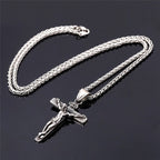 Jesus Crucifix Cross Pendant Necklace | Christian Jewelry