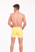 Men's Square-Cut Mesh Swim Trunks