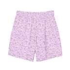 Men's Pink Whale Print Swim Trunks