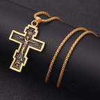 Kreuz-Jesus-Anhänger-Halskette