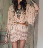 Sun Protection Jacket, Chiffon Cover-Up with Bull Design