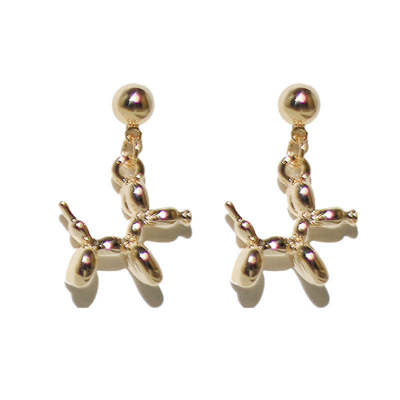 Balloon Dog Stud Earrings for Women