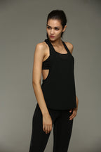 Sports Vest, Yoga Tank Top with Back Cutout
