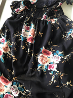 Off-Shoulder Floral Maxi Beach Dress