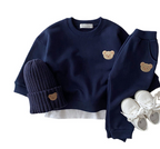 Little Teddy Outfit - Cotton Hoodie and Pants Set (One Set)