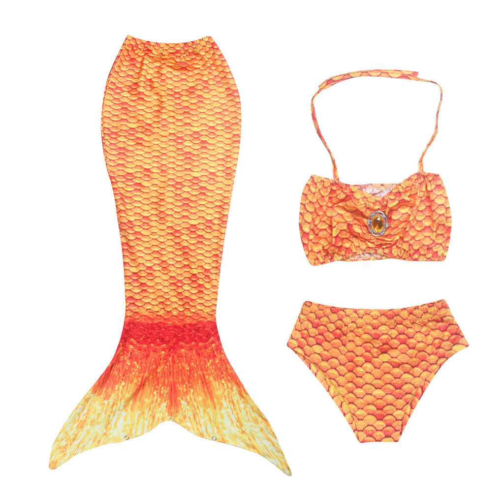 Girls' Mermaid Tail Swimsuit Set