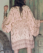 Sun Protection Jacket, Chiffon Cover-Up with Bull Design
