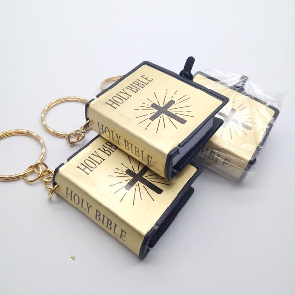 Mini Holy Bible Keychain - Christian Faith Accessory