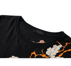 Embroidered Thunder God Short Sleeve Shirt | Streetwear
