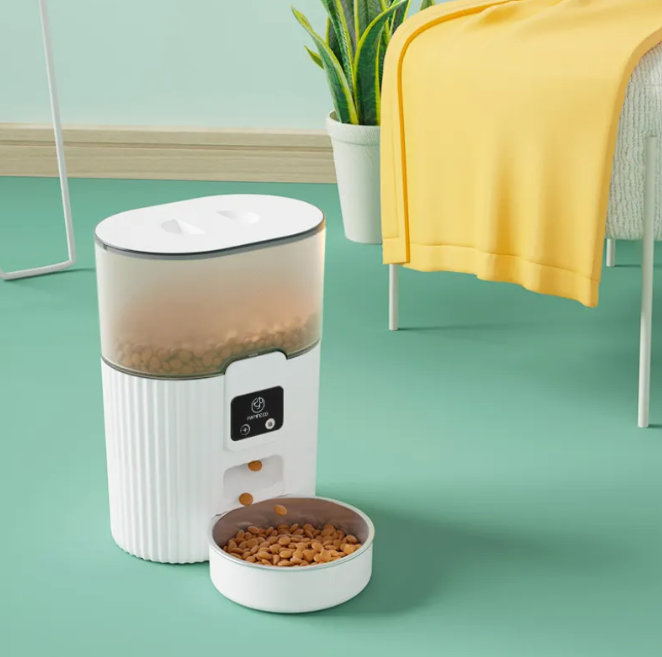 Automatic Pet Feeder 3L Programmable Timed Food Dispenser with Stainless Steel Bowl LCD Timer for Cats and Dogs App Control