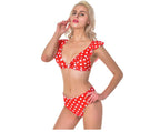 Polka Dot Ruffle Bikini Set