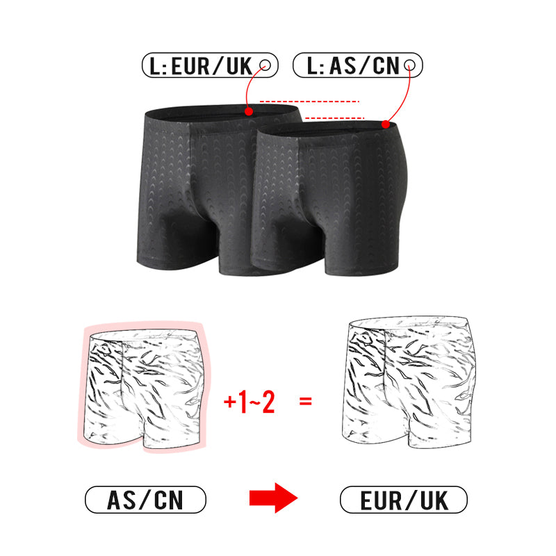 Men's Sharkskin Quick-Dry Swim Trunks